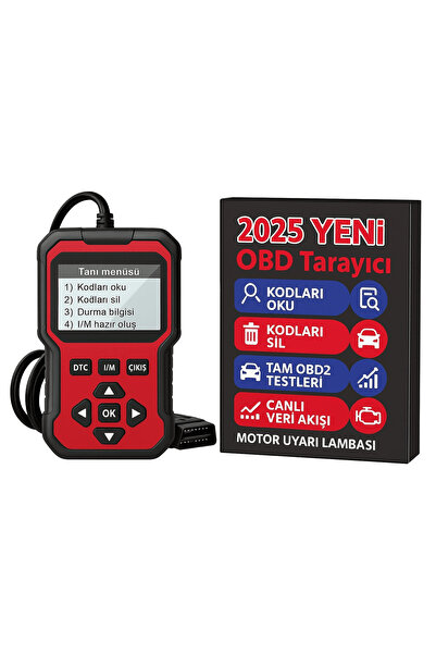 DailyTech 2025 Yeni Nesil OBD2 Arıza Tespit Cihazı Canlı Veri Hata Kodu Okuma & Silme Tüm OBD2 Araçl