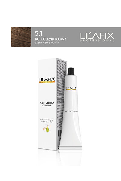 Lilafix Tüp Saç Boyası 60 ml 5.1 Küllü Açık Kahve