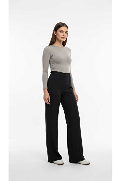 Hafel KADIN ÖN DİKİŞ DETAYLI PALAZZO PANTOLON