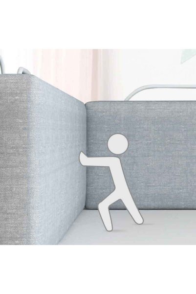 RevuBaby 150 Cm Serenity Xl Yeni Nesil Yatak Bariyeri Korkuluğu Grey