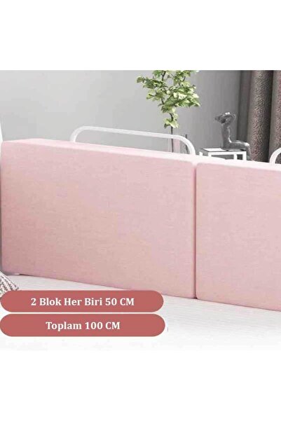 RevuBaby 100 Cm Yatak Bariyeri Bebek Ve Çocuk Korkuluğu Güvenlik Bariyeri Koruma Bariyeri Pink-pembe