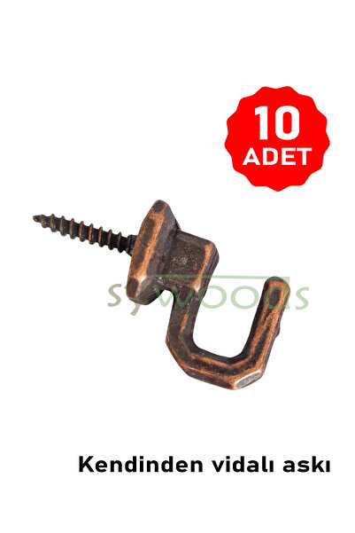 sywoods Vješalica sa šrafovima 10 kom Oksidni dodaci Dizajn Hobi Drvo Projekt...