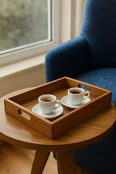 GARDEN ART HOME Firenze Küçük Ahşap Tepsi