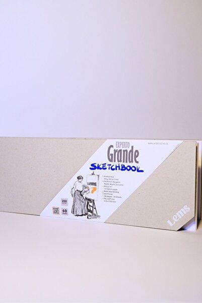Lemsstudio دفتر الرسم إكسبيرتو جراندي 200 جرام. 80 صفحة، 40 ورقة، دفتر رسم بغ...