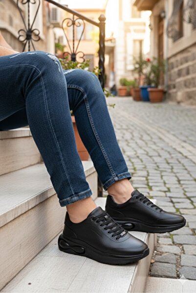 Hammer Jack 24780 Μαύρα Άνετα Γνήσια Ανδρικά Παπούτσια Αεροσόλα Γνήσιο Δέρμα