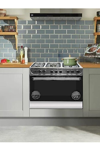 stove Gas Oven - 5 burners - 90×60 cm - Stainless Steel - C-6090S3V