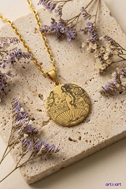 ArtinArt ولادة فينوس (ولادة فينوس) - ساندرو بوتيتشيلي |   قلادة من الفولاذ 316L