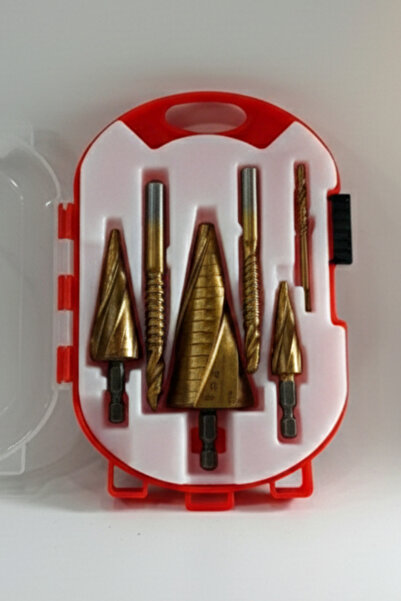 Lenox Tools Spiral Kademeli Matkap Ucu Seti 6 Parça HSS Titanyum Kaplama Meta...