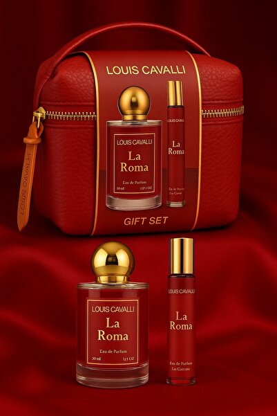 LOUIS CAVALLI LA ROMA EDP 50 ML+20 ML WOMEN PERFUME - ÇANTALI PARFÜM SETİ