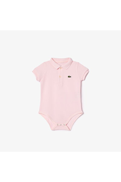 Lacoste Baby Organic Cotton Piqué Bodysuit In Recycled Cardboard Box Set - 4J6963-00-T03