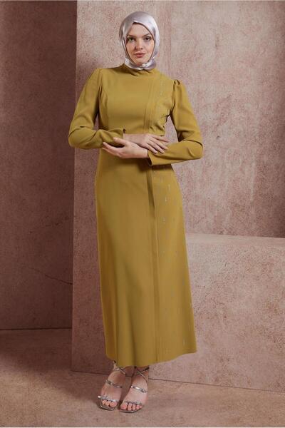 Alvina 42886 Model Stone Printed Rochie