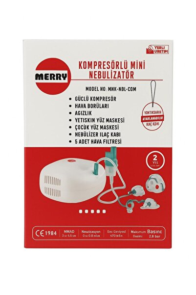 Merry Mini Kompresörlü Nebulizatör Model No: HNK-NBL-COM