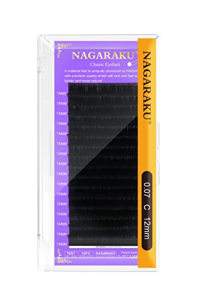 NAGARAKU İpek Kirpik 12mm Uzunluk 0,07C Kıvrım