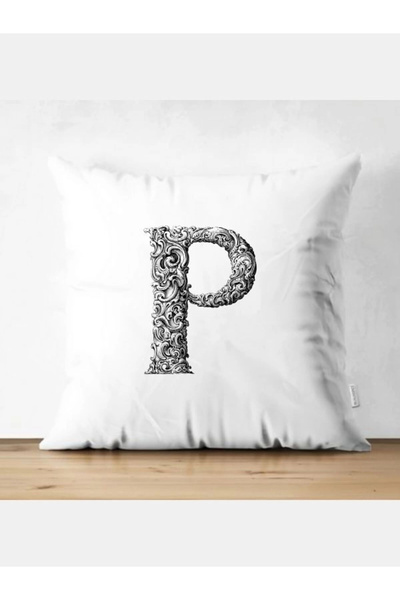 Özcan Tasarım Подушка з літерою P - Чохол для подушки