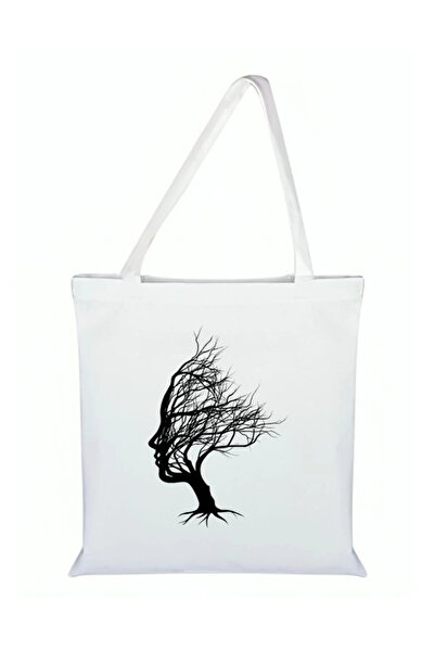 Özcan Tasarım Women's Tree Printed Cloth Bag - Tree Bag