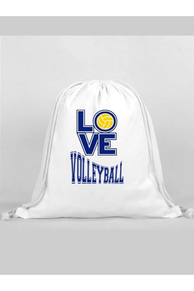 Özcan Tasarım Volleyball Printed Backpack - Drawstring Sports Bag