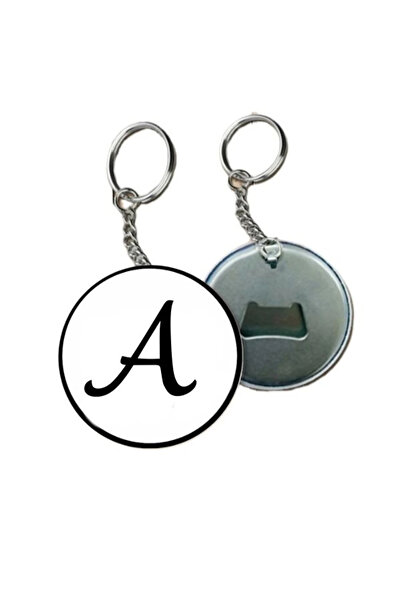 Özcan Tasarım Letter A Keychain with Opener