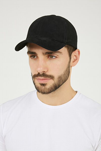 Rupen Kraft Pălărie din piele de căprioară 100% autentică, șapcă din piele de...