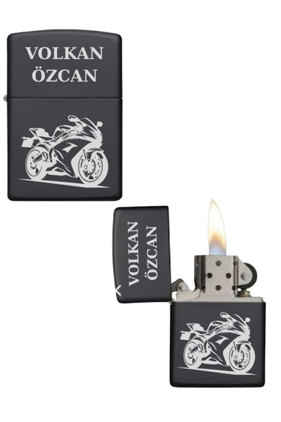 Özcan Tasarım Kişiye Özel Motor Baskılı Metal Çakmak