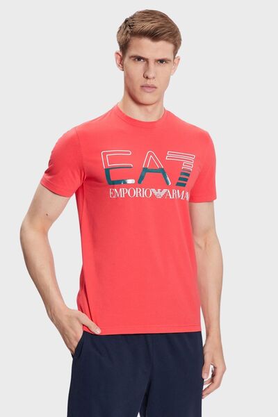 Emporio Armani Erkek Logolu Bisiklet Yaka T-Shirt