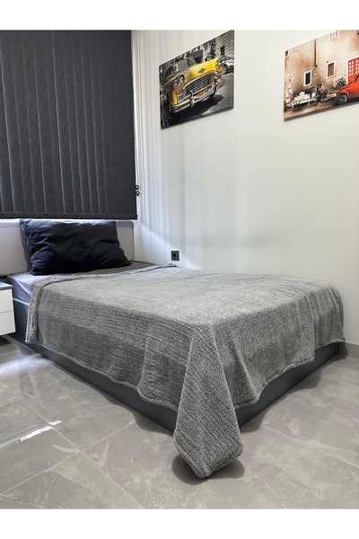 miz home collection 160*190 Wellsoft-Polar Tek kişilik Kırçıllı Yatak Örtüsü-Battaniye