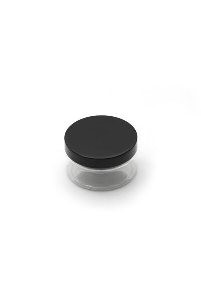 makrobay 100 ml Şeffaf PET Plastik Kavanoz – Siyah Kapak | 5’li Paket | Kozmetik & Gıda Ambalajı