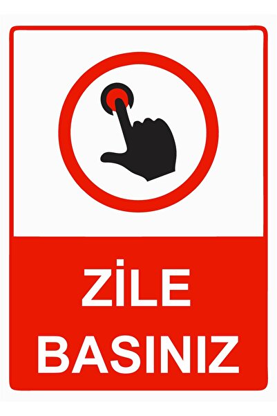 ZiPrinter لافتة تحذيرية من نوع Zile Basın isg مصنوعة من مادة PVC مقاس A3 30x4...