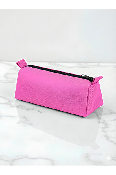 AXUM Pembe Kalem Kutusu Tek Bölmeli Üçgen Kalemlik