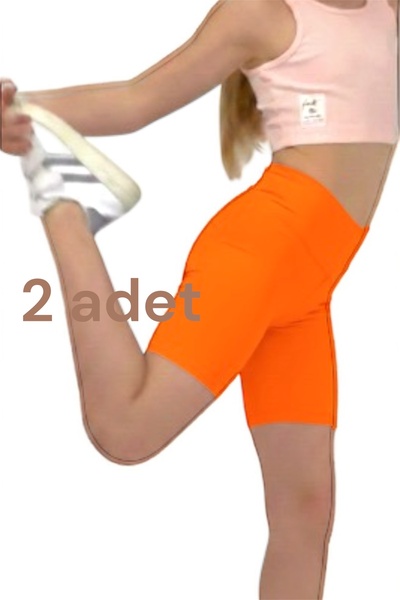 TAMGÜN Kız Çocuk Kısa Tayt Şort – Pamuklu Likralı Spor Voleybol Günlük Etek A...