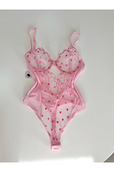 THE SECRET KİSS KADIN PUDRA KALPLİ TÜLLÜ BABYDOLL