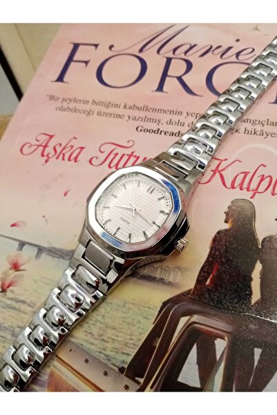 Brality Stylish Pate Model Women's Wristwatch- Silver Steel Band- Silver Case...