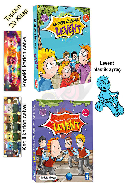Timaş Çocuk Levent İlk Okuma Kitaplarım 1 ve 2 (Toplam 20 Kitap) 1. Sınıf
