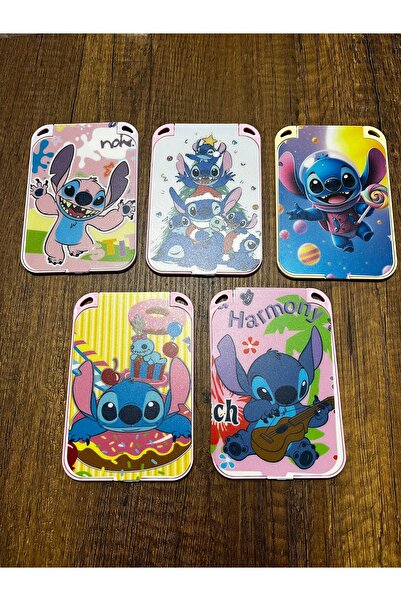 gülümse gel Kız Çocuk 1 Adet Stiç Ayna Stich K2y Kpop Kore Cep Aynası