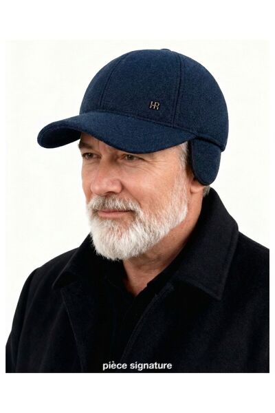 PIECE SIGNATURE Șapcă de baseball de iarnă cu protecție pentru urechi (lână în interior) (56-59 cm)