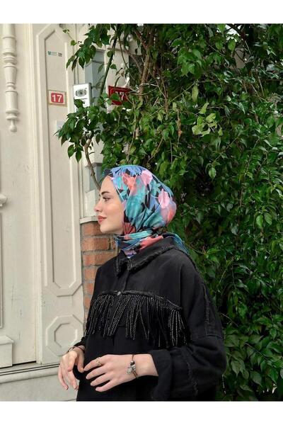İpekhan Pera Soft Scarf Black Blue 1148-17
