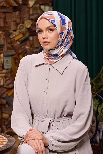 İpekhan Marrakech Koleksiyon Soft Eşarp Liila Krem 1197-04