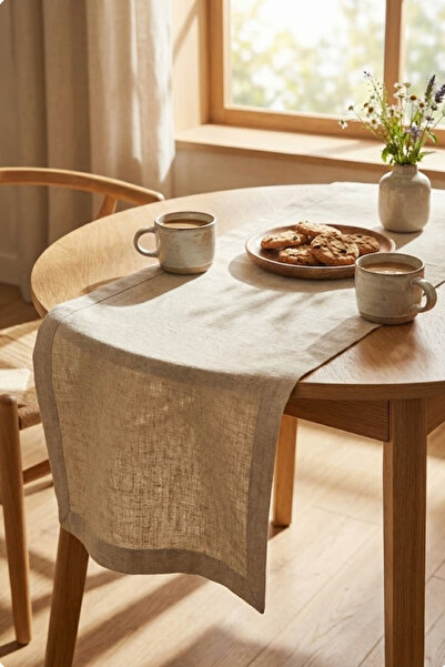 Morlay LINEN | Runner din in organic brut natural 40 x 110 cm