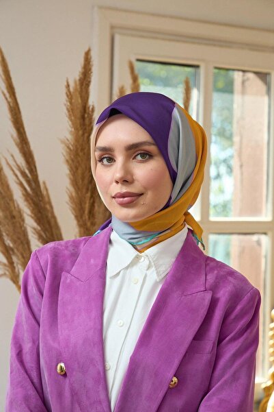 İpekhan Eșarfă moale Portocaliu Violet Colecția Summer Sparkle - 1190-07