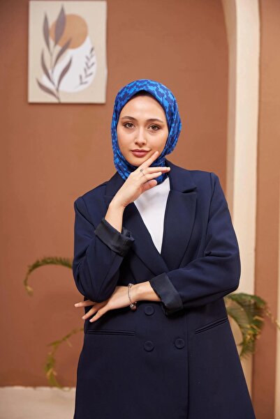 İpekhan Aura Kazayağı Soft Eşarp Lacivert 1155-03