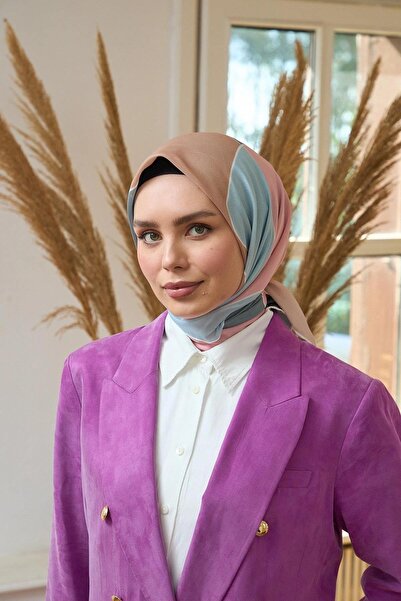 İpekhan Συλλογή καλοκαιρινής λάμψης από μαλακό κασκόλ Turquoise Salmon - 1190-05