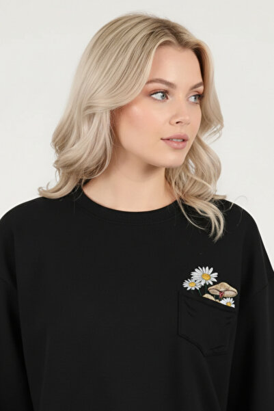 UNCİA OUTDOORS Εκτυπωμένο στο λαιμό oversize unisex