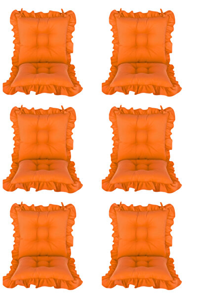 MoMMe PERNEA PENTRU SCAUN CU FRANJURI 45X45 CM SET DE 6