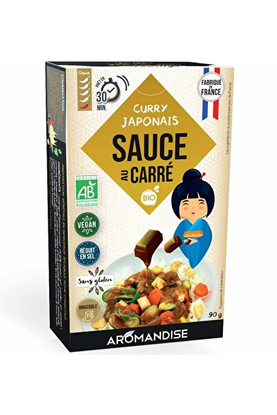 Aromandise Sos curry japonez bio, 5 cuburi, 90g,