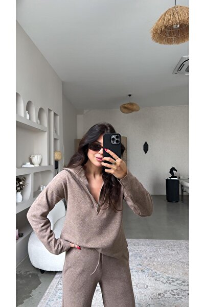 Buket Teke Camel Zippered Thessaloniki Suit