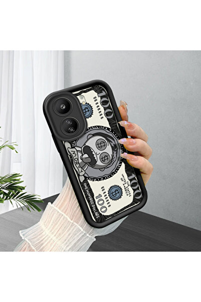 ucuc جراب هاتف Xiaomi Redmi 13C متوافق مع السيليكون الأسود ذو النمط المرح الذ...