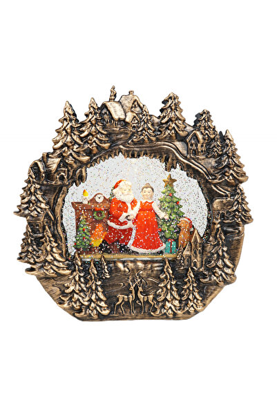 duoguo Decoratiune Craciun, Tip Ornament, muzical, cu zapada, pe baterii si U...