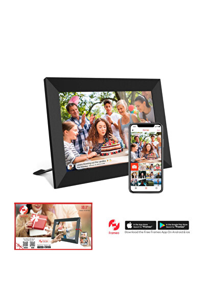 OEM Digital Photo Frame, Wi-Fi, 32 GB Memory, 10.1 inch, Auto Rotate, Photos/Video, Frameo App