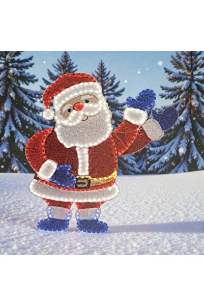 Tarrington House Christmas decoration animated Santa Claus, luminous, 378 LEDs, multicolor