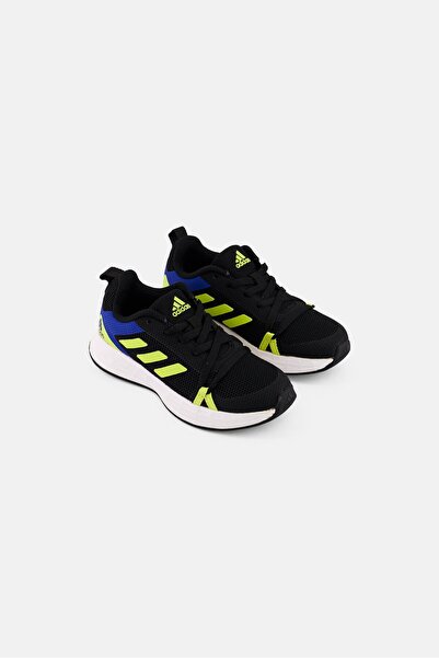 adidas Kids Boy Volan Lace Up Running Shoes, Black