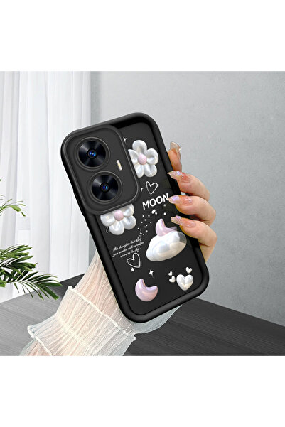 Hontinga حافظة هاتف من السيليكون الناعم متوافقة مع Realme C55، بسيطة ومضادة ل...